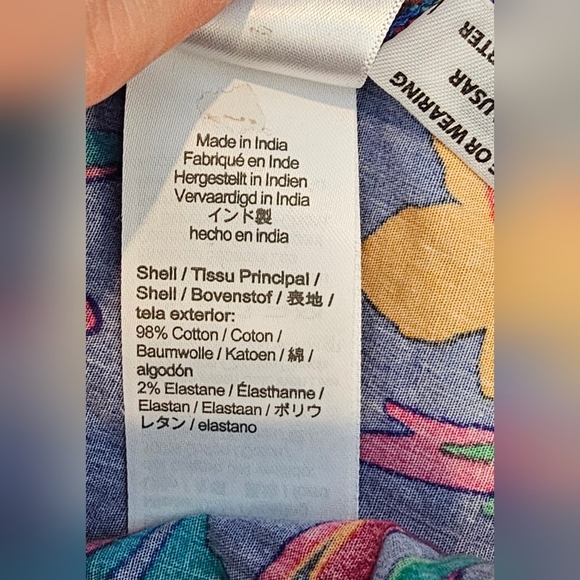 J. Crew Size 12 Tie-back Strappy Tropical Floral Print Tank Adjustable Straps - Picture 10 of 11